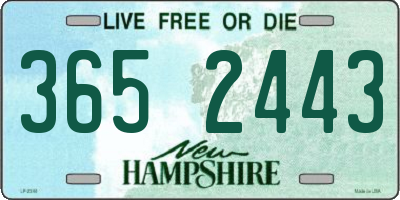NH license plate 3652443