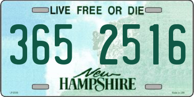 NH license plate 3652516