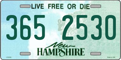 NH license plate 3652530