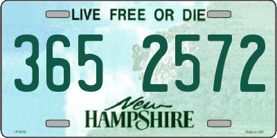 NH license plate 3652572