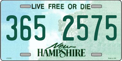 NH license plate 3652575