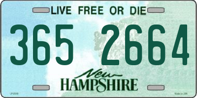 NH license plate 3652664