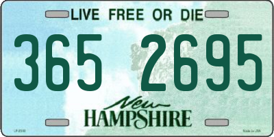 NH license plate 3652695