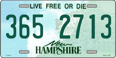 NH license plate 3652713