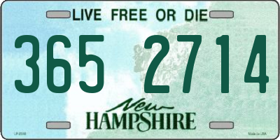 NH license plate 3652714