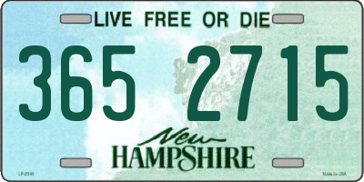 NH license plate 3652715