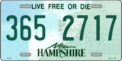 NH license plate 3652717