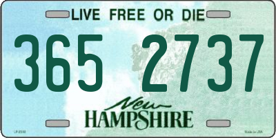 NH license plate 3652737