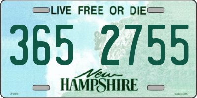 NH license plate 3652755