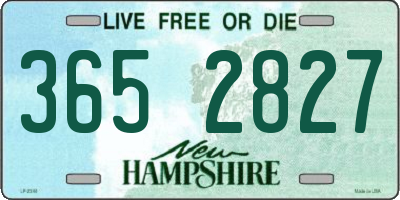 NH license plate 3652827