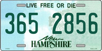 NH license plate 3652856