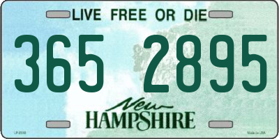 NH license plate 3652895