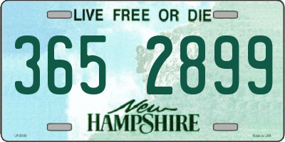 NH license plate 3652899