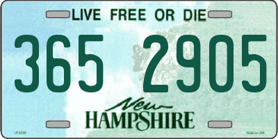 NH license plate 3652905