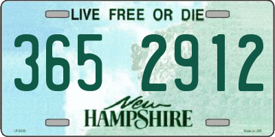 NH license plate 3652912