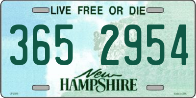 NH license plate 3652954