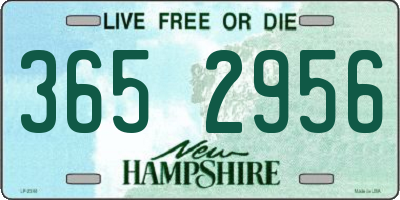 NH license plate 3652956