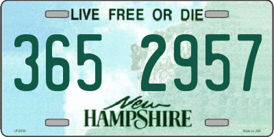 NH license plate 3652957