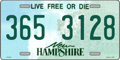 NH license plate 3653128