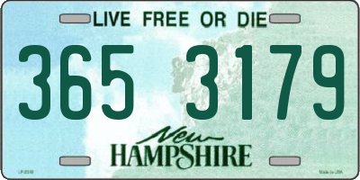 NH license plate 3653179