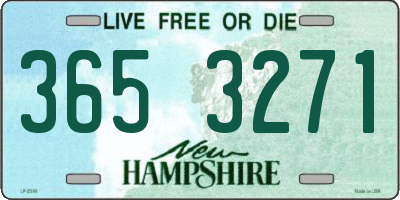 NH license plate 3653271