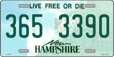 NH license plate 3653390