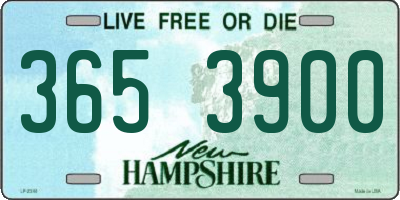 NH license plate 3653900