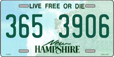 NH license plate 3653906