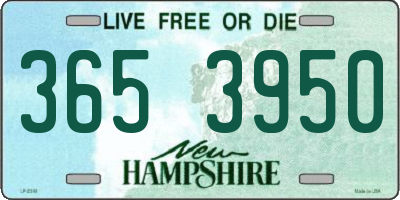 NH license plate 3653950