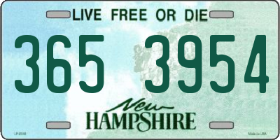 NH license plate 3653954