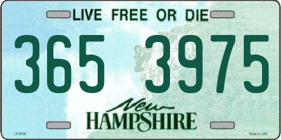 NH license plate 3653975