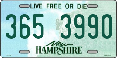 NH license plate 3653990