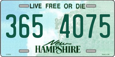 NH license plate 3654075