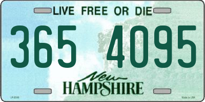 NH license plate 3654095