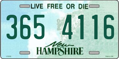 NH license plate 3654116