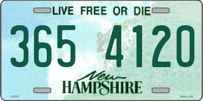 NH license plate 3654120