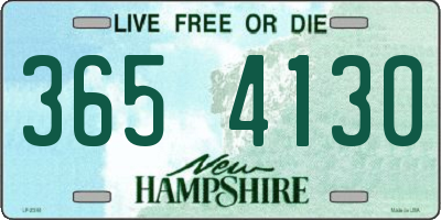 NH license plate 3654130