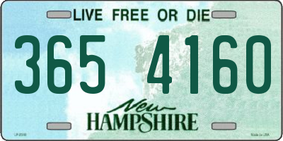 NH license plate 3654160