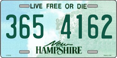 NH license plate 3654162