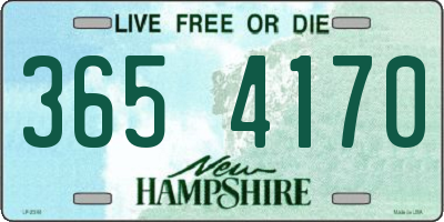 NH license plate 3654170