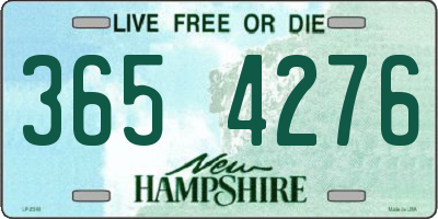 NH license plate 3654276