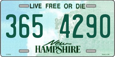 NH license plate 3654290