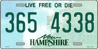 NH license plate 3654338