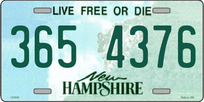 NH license plate 3654376