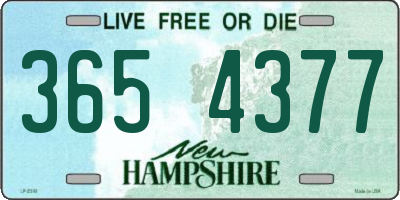 NH license plate 3654377