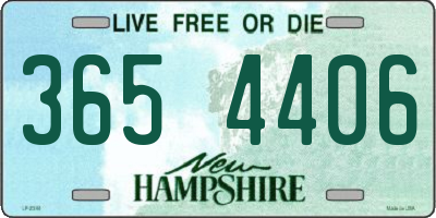 NH license plate 3654406