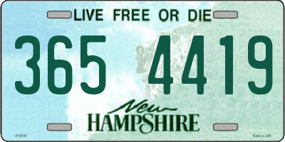 NH license plate 3654419