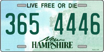 NH license plate 3654446
