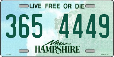 NH license plate 3654449