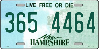 NH license plate 3654464